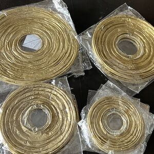 Gold Paper Lanterns Set of 12 New in Package
